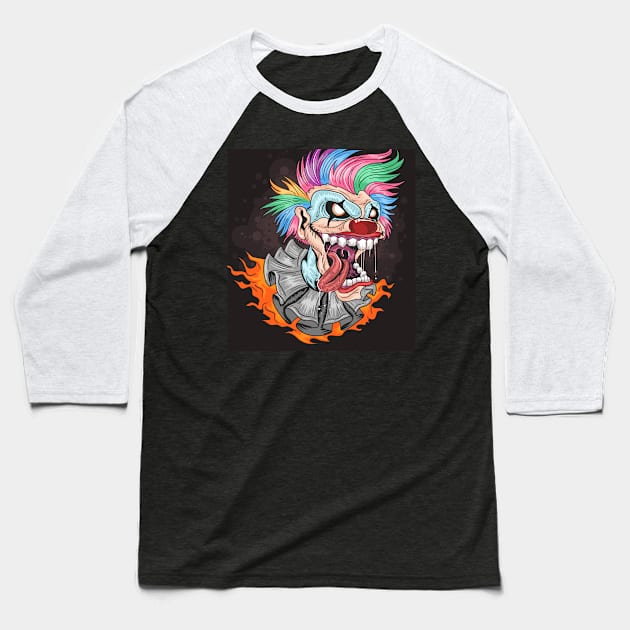 Clown joker Baseball T-Shirt by KILLERZ